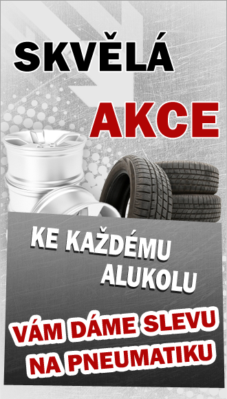 Skvělá akce. Ke každému alukolu vám dáme slevu na pneumatiku.